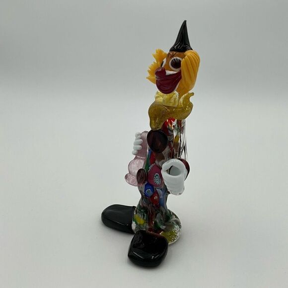 VINTAGE MCM MURANO Blown Glass Clown - Picture 2 of 4